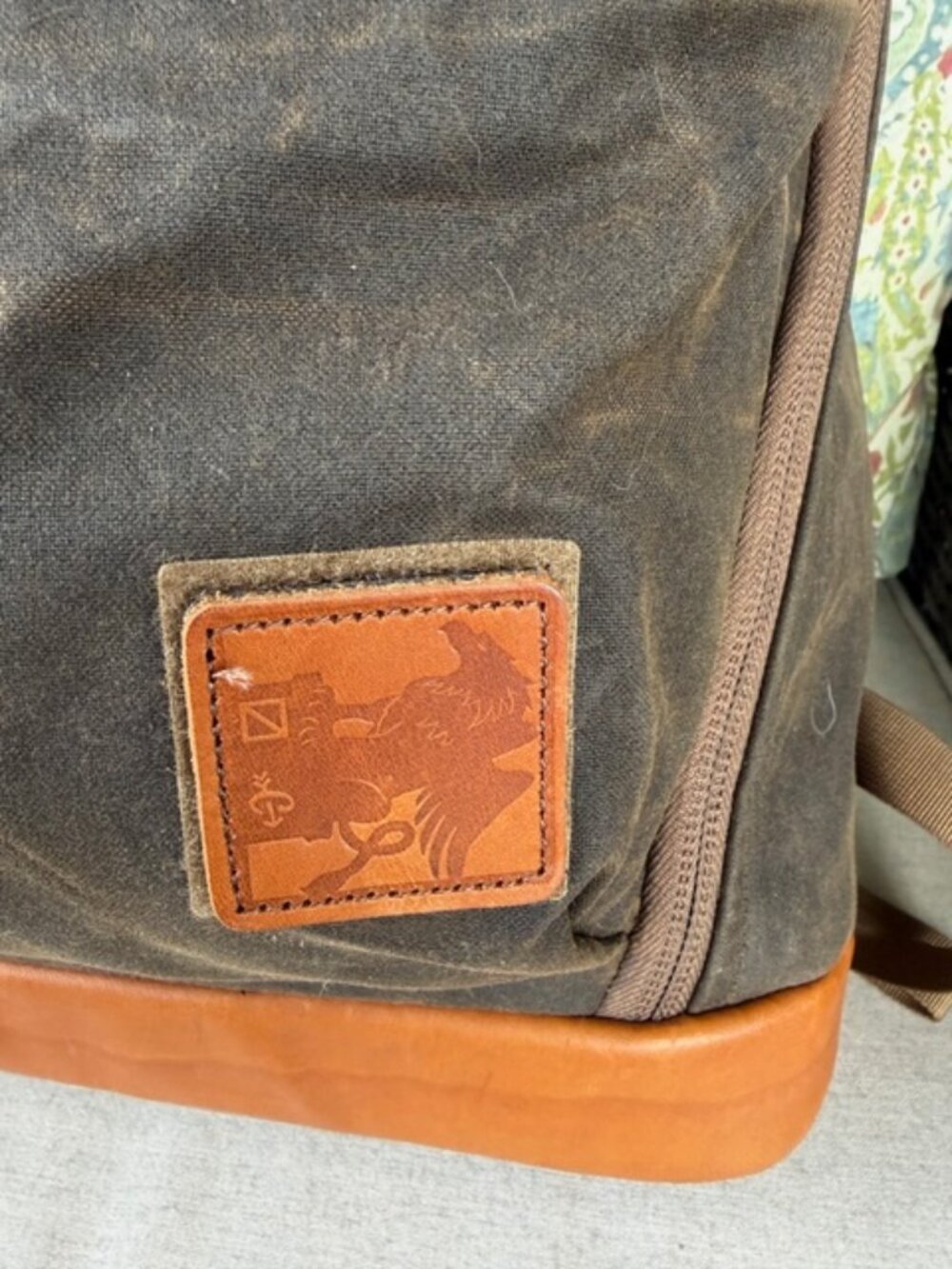 Evergoods Waxed Canvas & Leather Bookbag Backpack - Picture 2 of 10